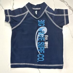 OshKosh B’GOSH | Navy Blue Boys Rash guard Swim Top Surf Size 6-9 Months